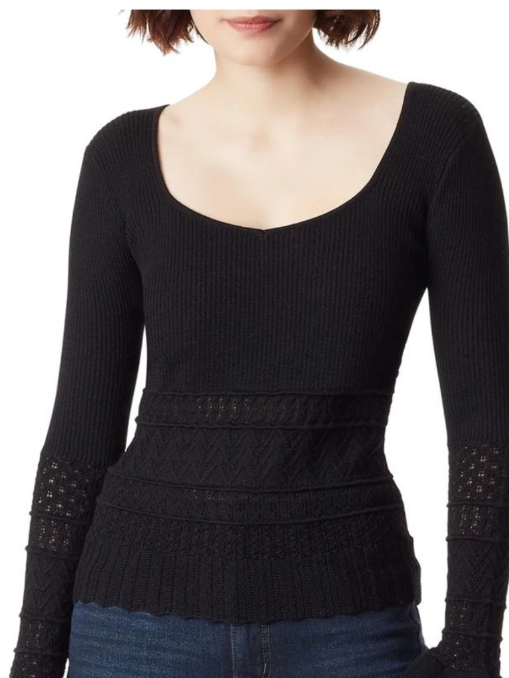 Vintage Luly K Knit Scoopneck Top Actual Item Shown